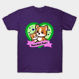 Best Mom Ever Cute Corgis T-Shirt